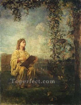  painting Oil Painting - The Muse Of Painting John LaFarge